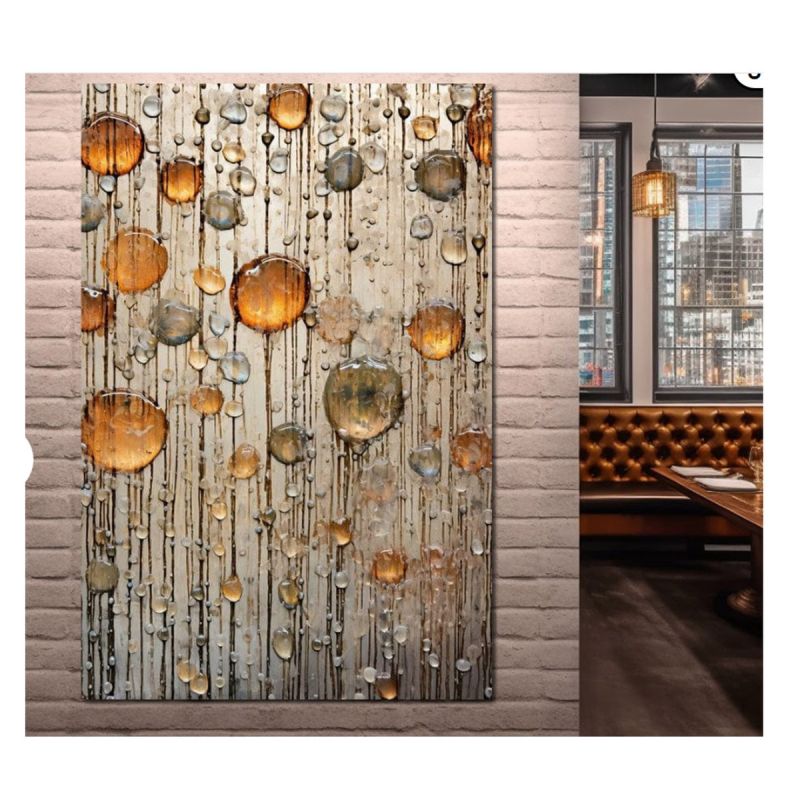 Tableau décoratif - Teintes de gouttelettes - Multicolore - (Prix en fcfa) | Glotelho Cameroun