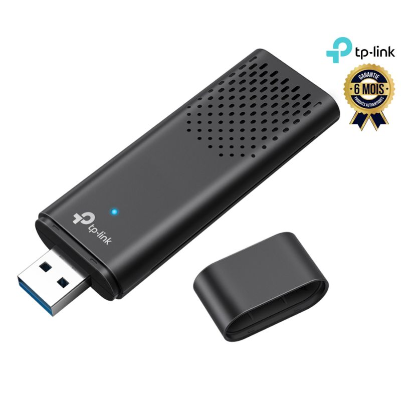 Adaptateur WiFi  TP-Link – Archer AX1800 – Wi-Fi 6 – 1.8 Gbps – USB 3.0 – Compatible Windows 11/10 – Garantie 6 mois