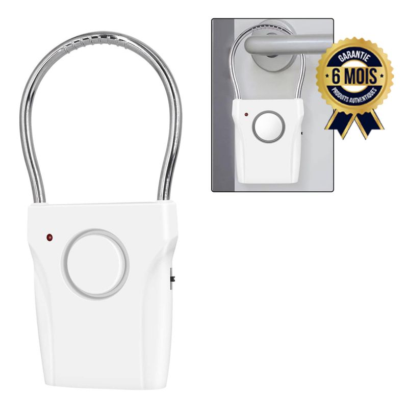 Alarme de poignée de porte pour domicile - Prix en fcfa - Avec débit sonore 120 dB jusqu'à 500 pieds (150 m)| Glotelho Cameroun
