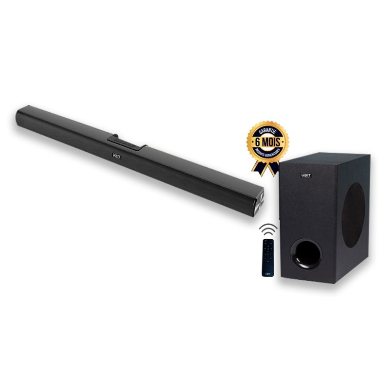 Barre de Son sans Fils UBIT - 120W - UB-15WS - Bluetooth 5.0 - prix Cameroun