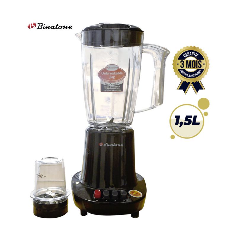 Blender Perfect Blend et Smoothie Maker - Binatone - BLG-415 - 350W - Noir| Glotelho Cameroun
