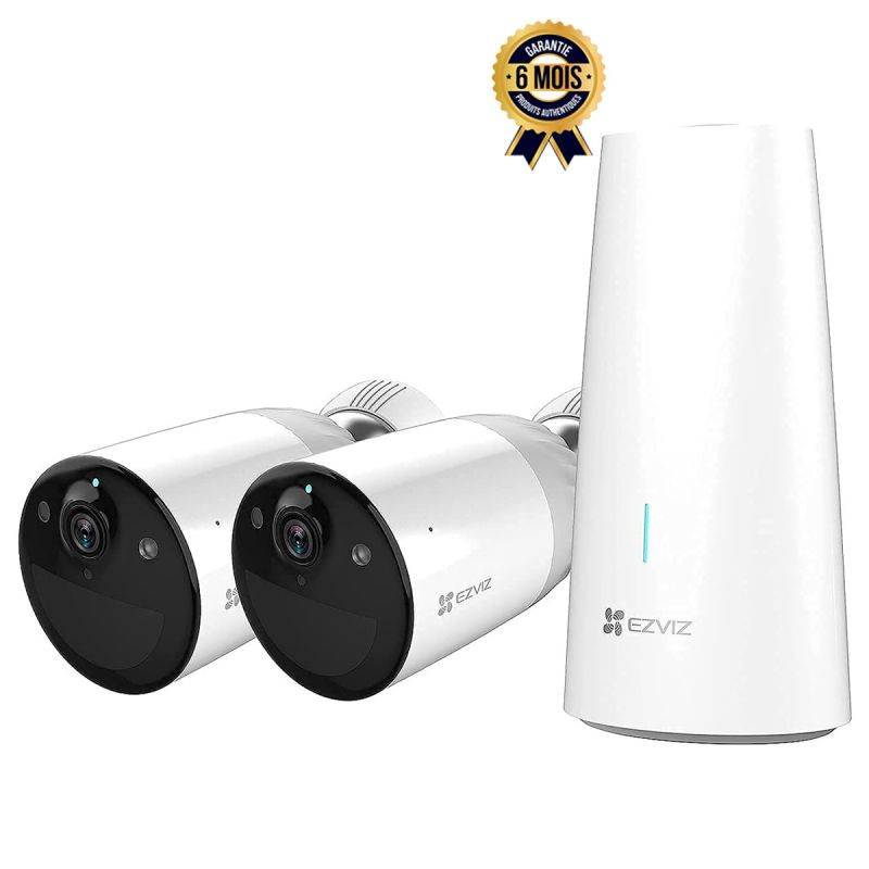 Caméra de sécurité Wifi - Avec Autonomie de 365 jours - Vision Nocturne Couleur - Mouvement PIR - 6 Mois