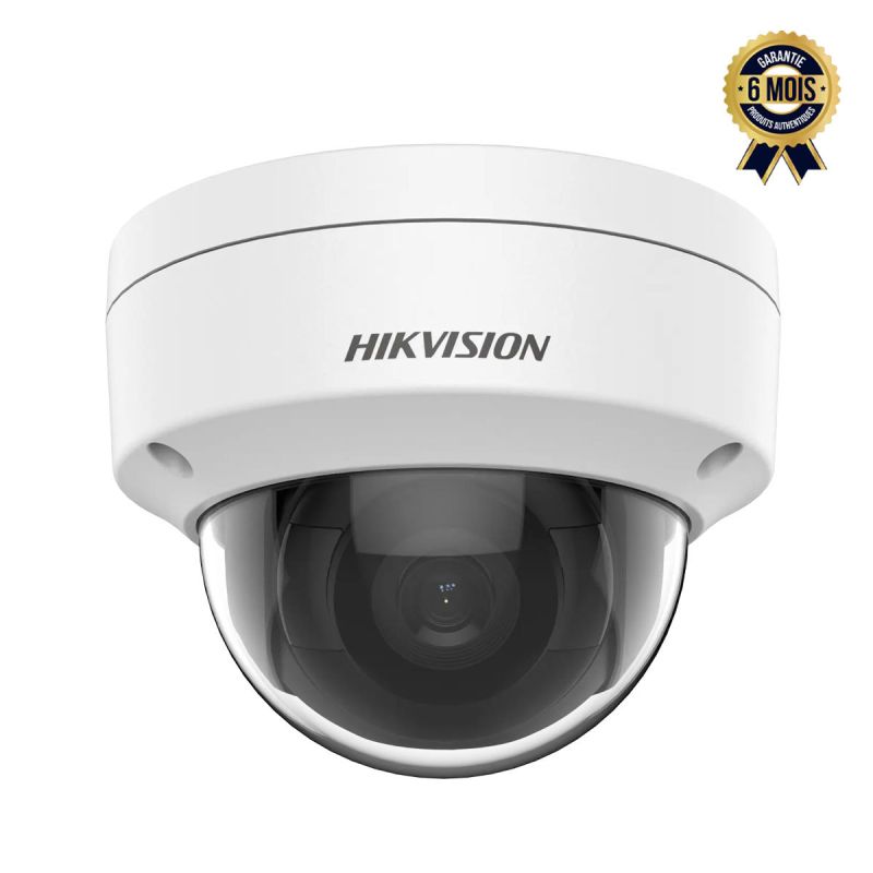 Caméra de surveillance IP Dome - 2MP - Hikvision DS-2CD1123G0E-I - Vision nocturne 30 mètres - 6 Mois