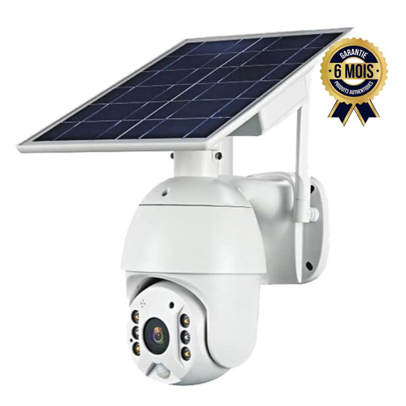 Caméra de surveillance solaire Prix en fcfa - 4G faible puissance - 5Mp - 1080P Hd - Etanche - Alarme D'intrusion| Glotelho Cameroun