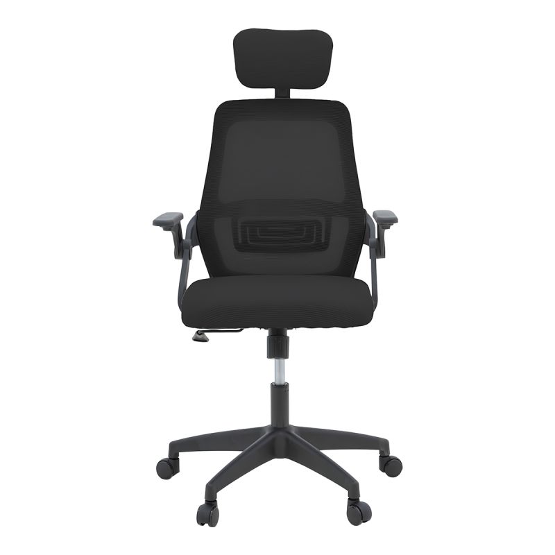 Chaise de bureau - HT-811A - Dossier en maille et assise en tissu - Support lombaire fixe - prix Cameroun