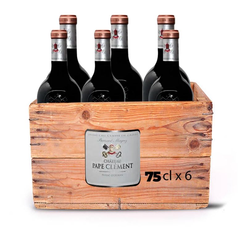 Coffret de 6 Bouteilles de Vin rouge 75CL  Château Pape Clément 2019 - prix Cameroun