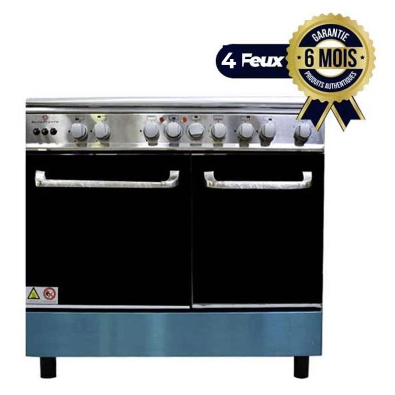 Cuisinière BELLE FRANCE-4 brûleurs et de Une zones de cuisson électriques 60 * 90 Garantie 6 Mois  |Glotelho Cameroun