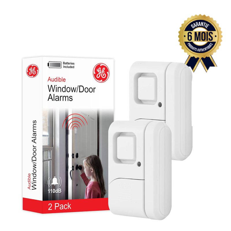 Lot de 2 alarmes de sécurité prix en fcfa - Pour fenêtre et porte - Protection DIY - Alerte anti-effraction sans fil| Glotelho Cameroun
