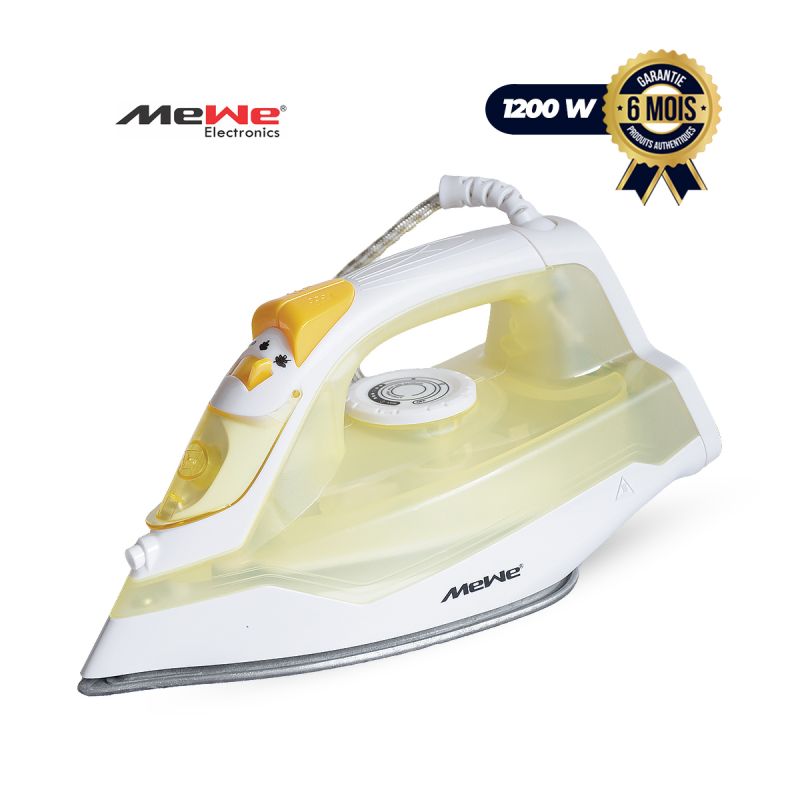 Fer à vapeur et à sec antiadhésif MEWE 1200 Watts - Prix Cameroun