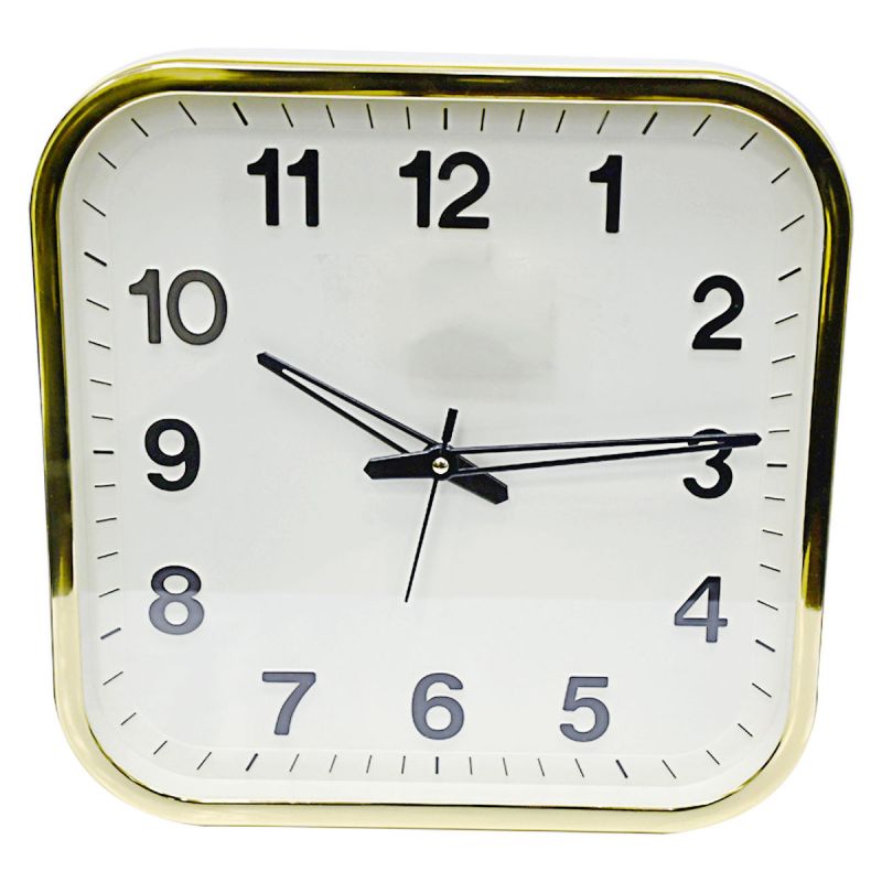 Horloge Murale - Sonam - 227 - Forme carrée - 320 x 320 mm - Blanc | Glotelho Cameroun