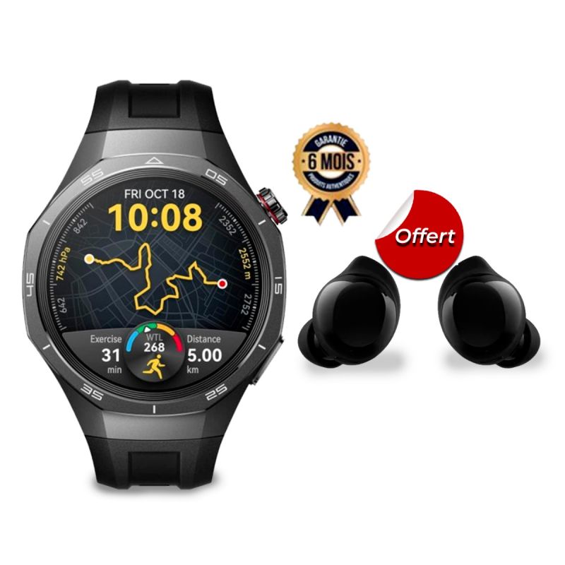 Huawei Watch GT5 Pro 46mm - 1.43" - Appels Bluetooth + Écouteur Samsung Galaxy Buds Core au prix Cameroun