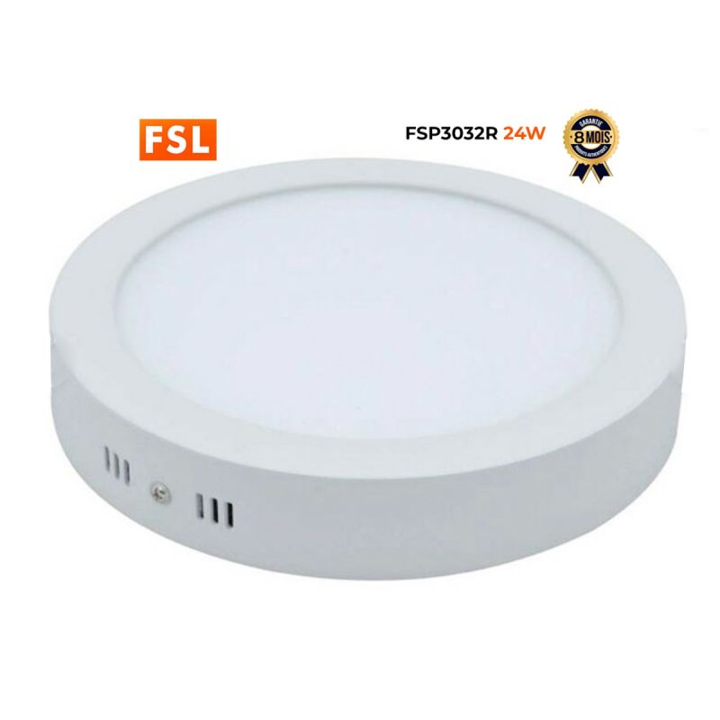 Hublot LED FSL Rond 24W Prix - 6500K - Diamètre 288×28 - Lumière Blanche| Glotelho Cameroun