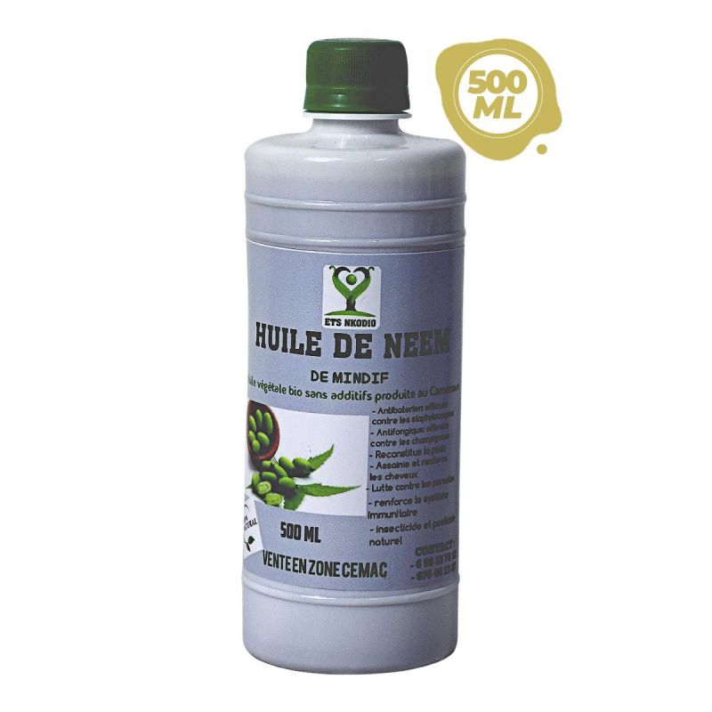 Huile de Neem - 100% Naturel - 500 ml  | Glotelho Cameroun