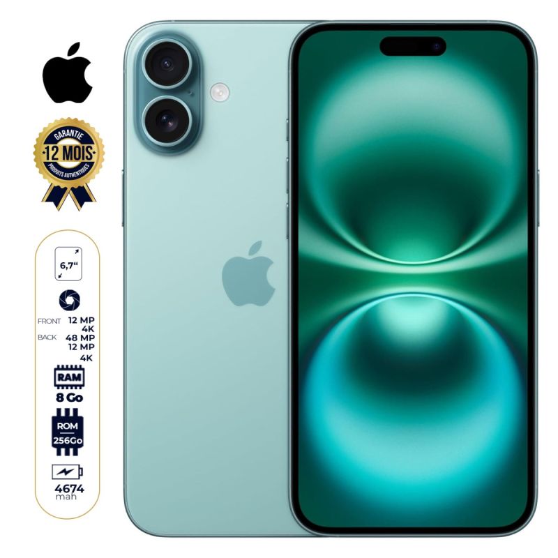 iPhone 16 Plus avec 256 Go en vente au meilleur prix sur Glotelho