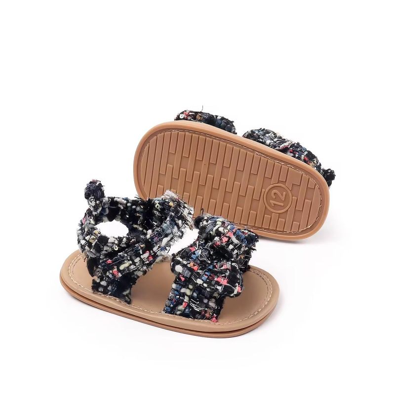 Sandales imprimées mode, semelle en caoutchouc Velcro - Taille 13 cm chez Glotelho