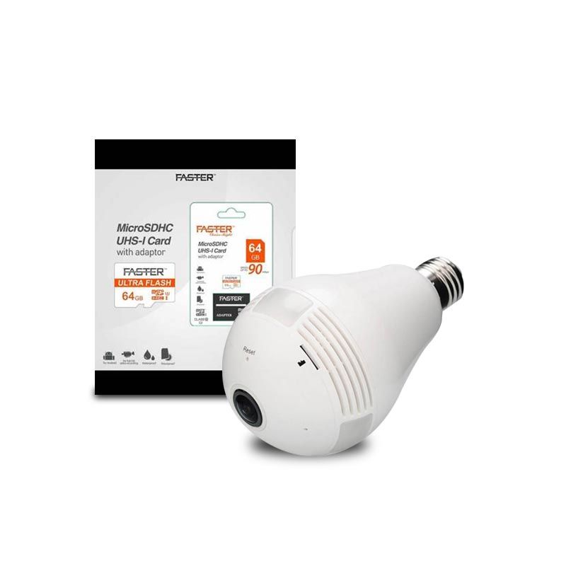 Ampoule Espion + Carte Memoire 64 Go l Glotelho Cameroun
