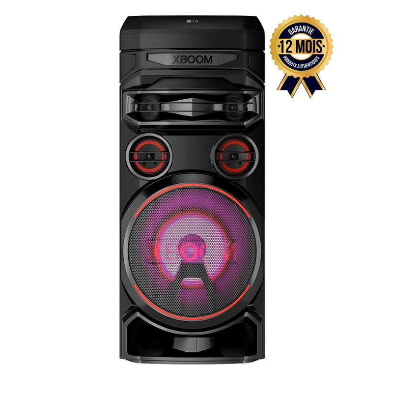 LG XBOOM RNC7-1000W- Enceinte de fête, éclairage multicolore, fonction karaoké | Glotelho Cameroun
