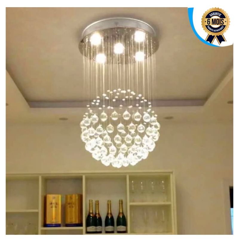 Lustre de Luxe en Cristal suspendu - 70 cm de hauteur vendu au prix Cameroun