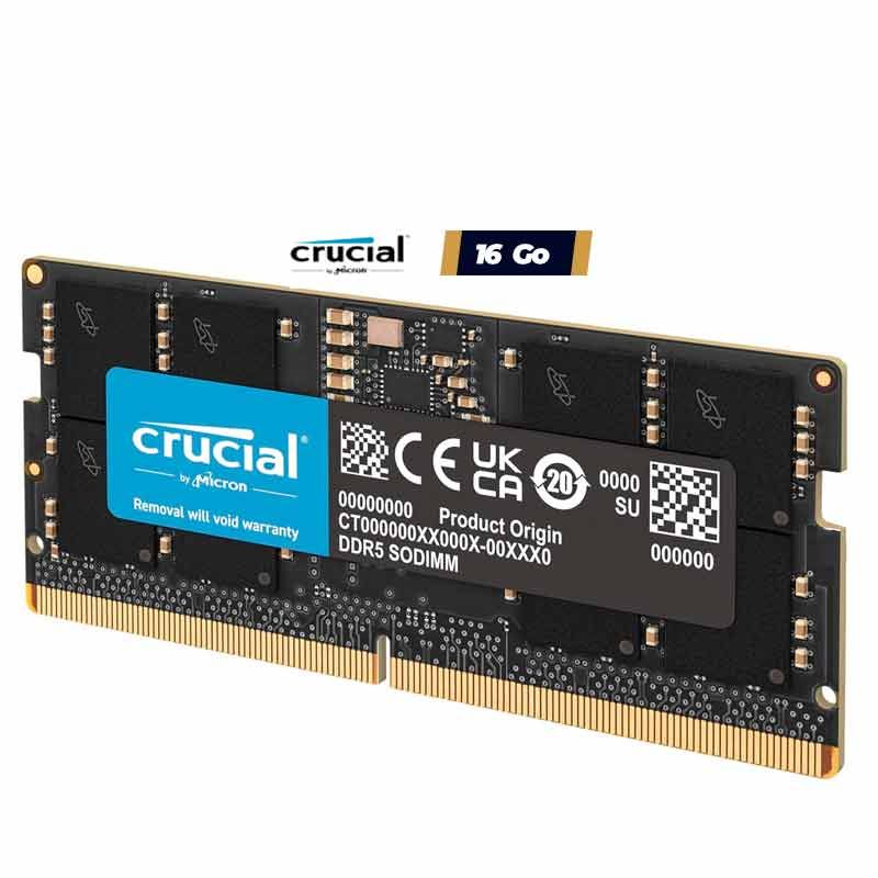 Mémoire RAM pour ordinateur - Crucial - 16 Go au prix Cameroun