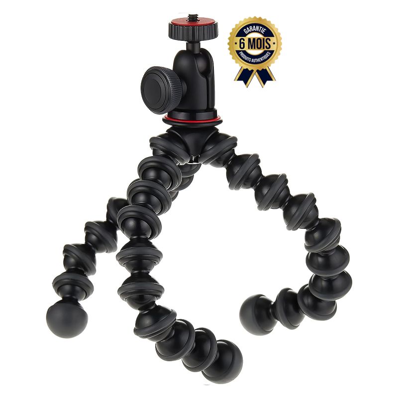 Mini-trépied flexible - Joby Jb01503 - Panoramique à 360° et inclinaison à 90° - 6 Mois