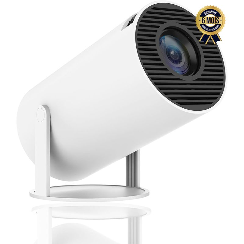 Mini projecteur intelligent 4K prix en fcfa - 5G WIFI - Son 360° - Compatible Android/iOS/Windows/TV Stick/HDMI/USB/Audio 3.5| Glotelho Cameroun