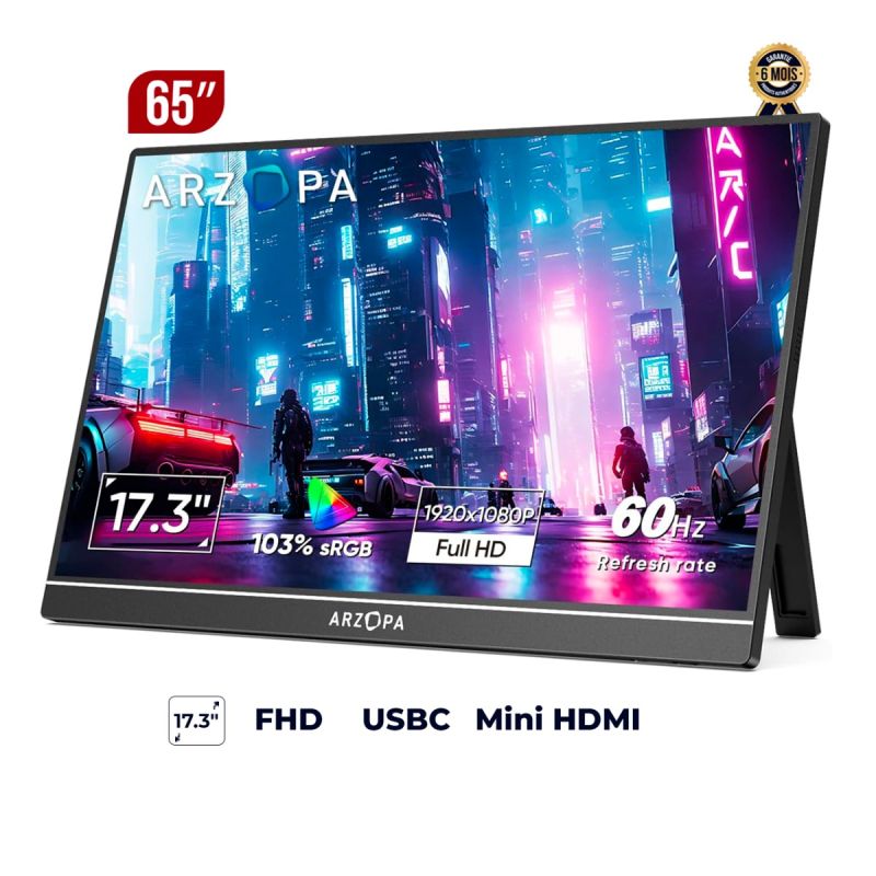 Moniteur portable - Arzopa au prix Cameroun