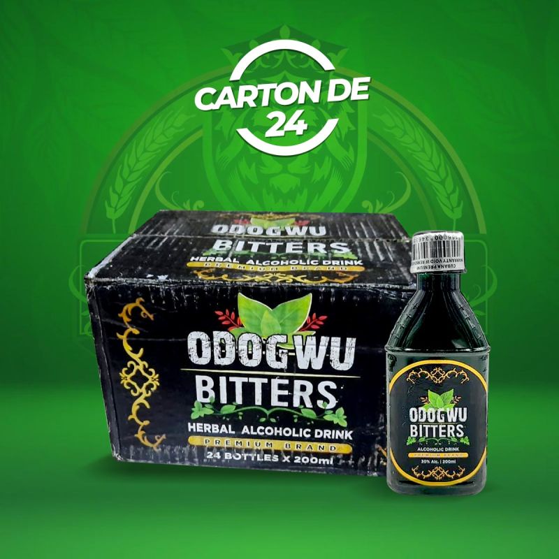 ODOGWU BITTERS - Herbal alcoholic drink - 200 ml - Carton de 24 | Glotelho Cameroun
