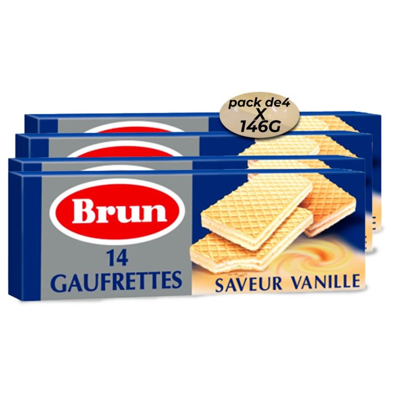 Pack 4 Biscuits de 14 Gaufrettes 