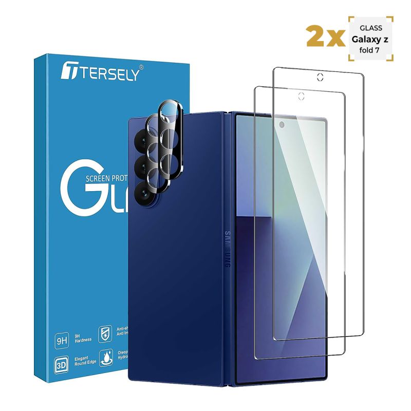 Pack de 02 glass de protection cassable pour Samsung Galaxy Z fold7  chez Glotelho
