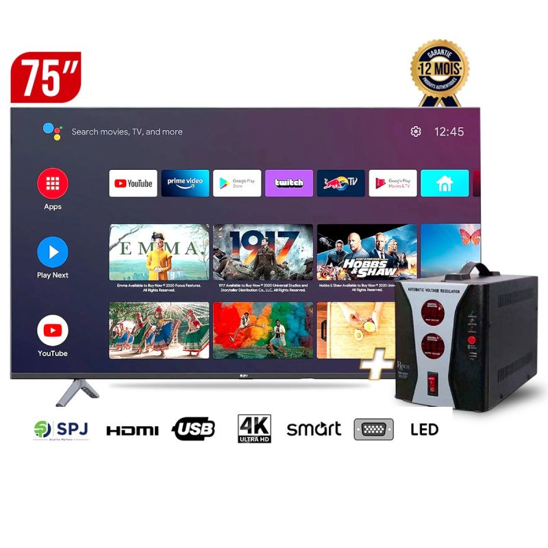 Pack SMART TV SPJ - 75  au prix Cameroun