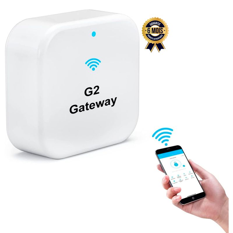 Passerelle WiFi de serrure de porte intelligente - Razuvious - Déverrouillage/verrouillage à distance - 6 Mois