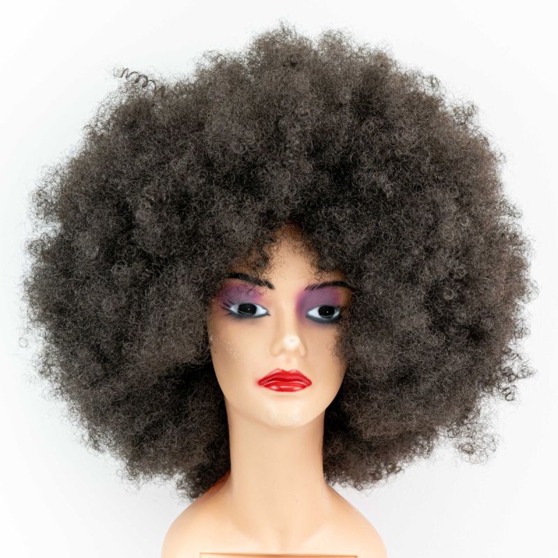 Perruque afro Noire - Perruque Bouclée douce et crépue pour femmes