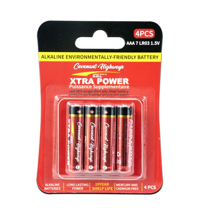 Pile alcaline Xtra Power AAA7LR03 1,5 V - prix Cameroun