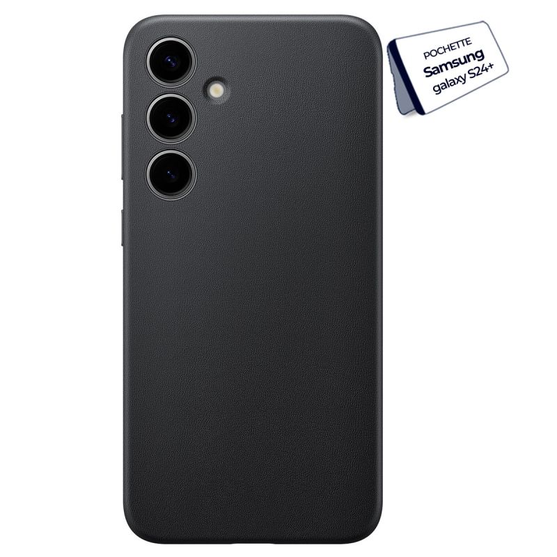 Pochette arrière en cuir pour Samsung Galaxy S24+