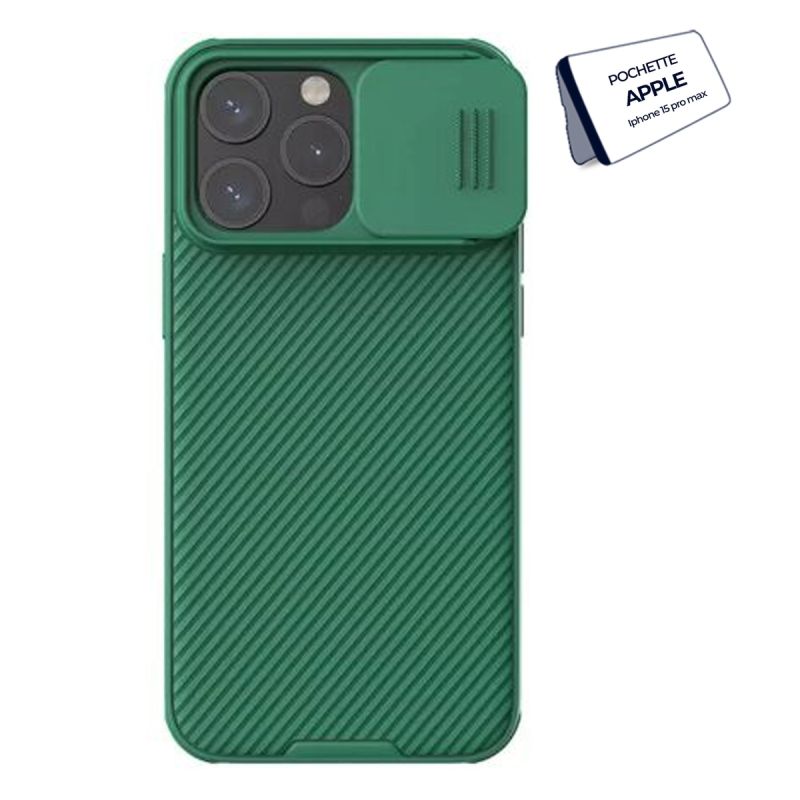   Pochette Nillkin Camshield pro pour Iphone 15 pro max | Glotelho Cameroun