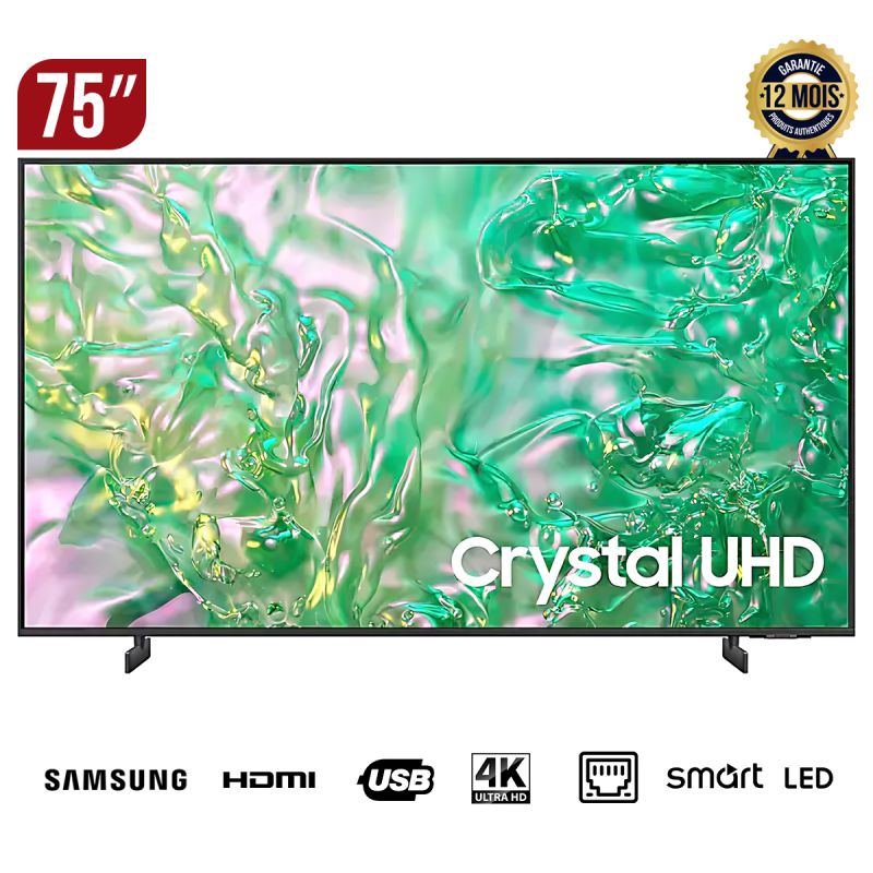 TV Smart Samsung - 75 '' - UHD 4K - UA75DU8000UXLY au prix Cameroun