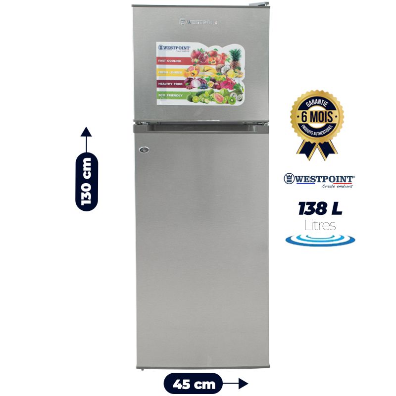Réfrigérateur double battant 138 litres en vente sur Glotelho Cameroun