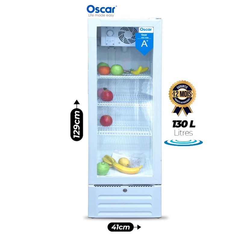 Réfrigérateur Mini-Vitrine Oscar - 130 L - OSC-V200 chez Glotelho