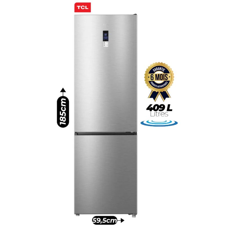 Réfrigérateur combiné TCL 409 Litres