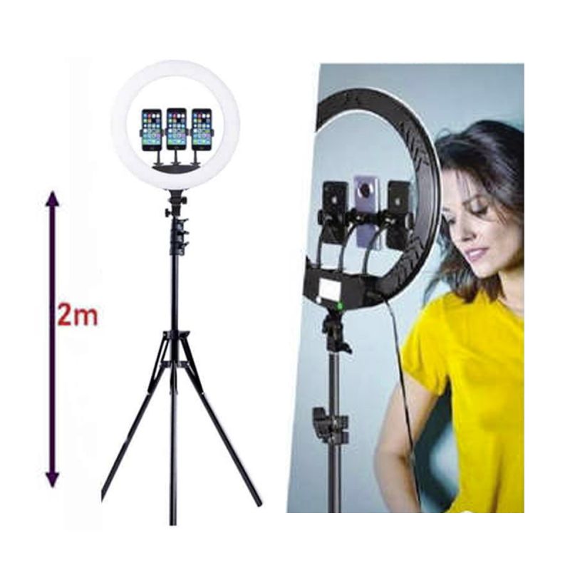 Ring light 18 pouces avec télécommande et trépied| Glotelho Cameroun