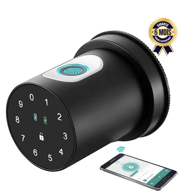 Serrure intelligente à empreinte digitale - Bouton de porte à clavier - Serrure avec code - 6 Mois