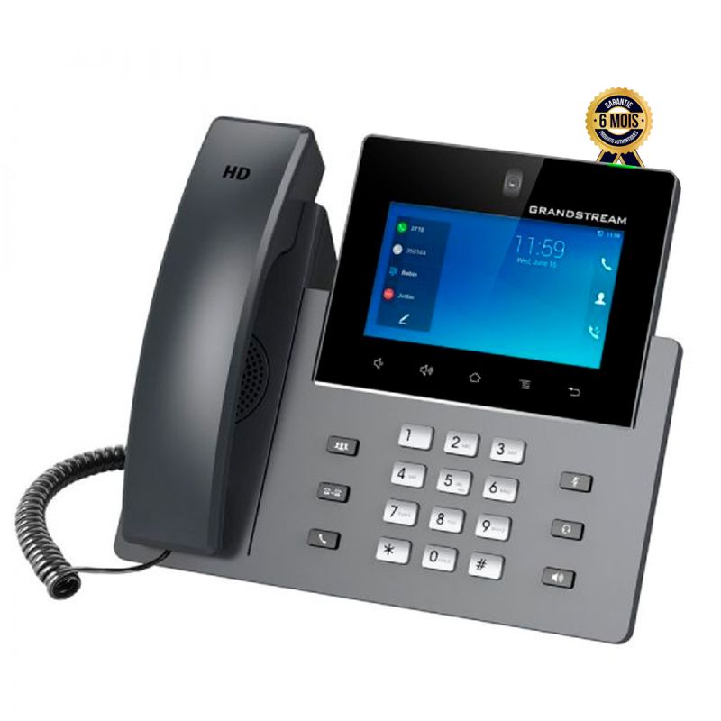 Téléphone de bureau prix en fcfa - 16 lignes IP - avec système Android - Grandstream GXV3350| Glotelho Cameroun