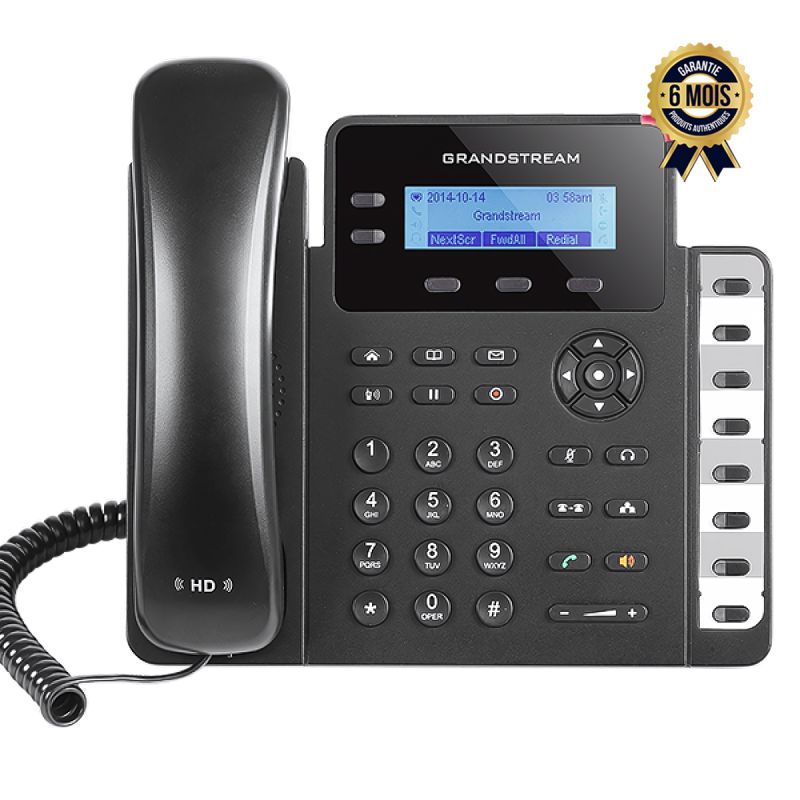 Téléphone SIP 2 lignes prix en fcfa - Grandstream GXP1628 - Port Gigabit| Glotelho Cameroun