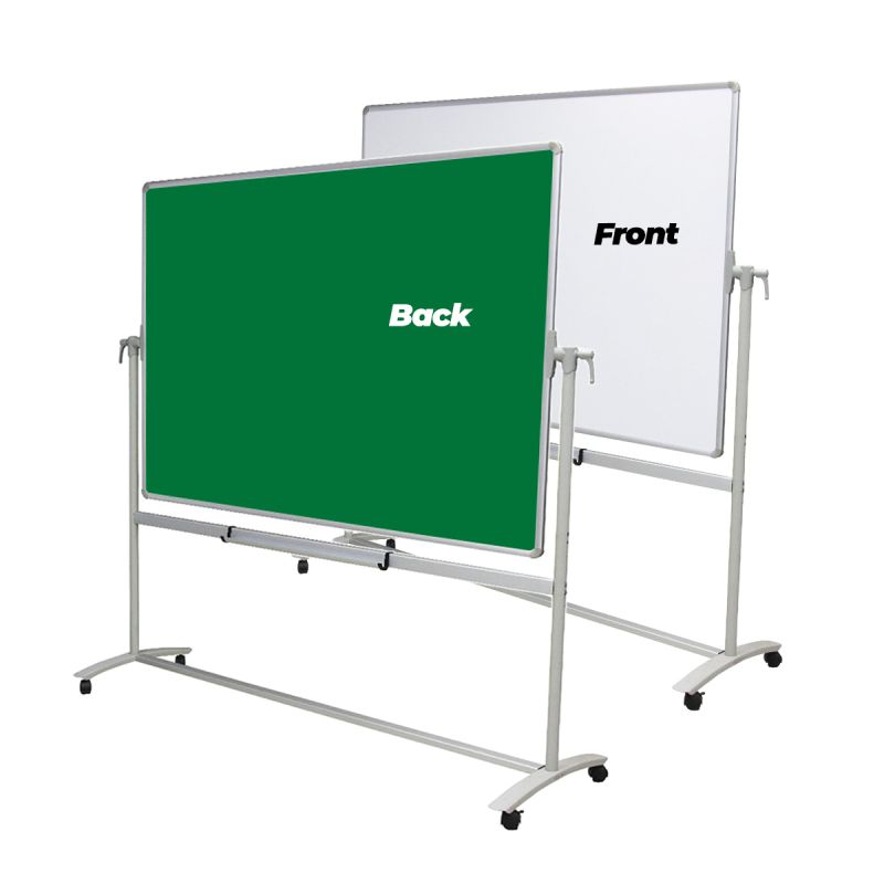 Tableau Blanc Magnétique - Double face avec support 