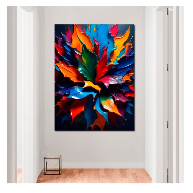 Tableau décoratif - Fleur d'éclaboussure de peinture meilleur prix Cameroun