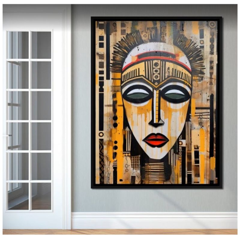 Tableau décoratif Masque tribal 04 - Toile Ultra HD, vendu sur Glotelho  Cameroun.