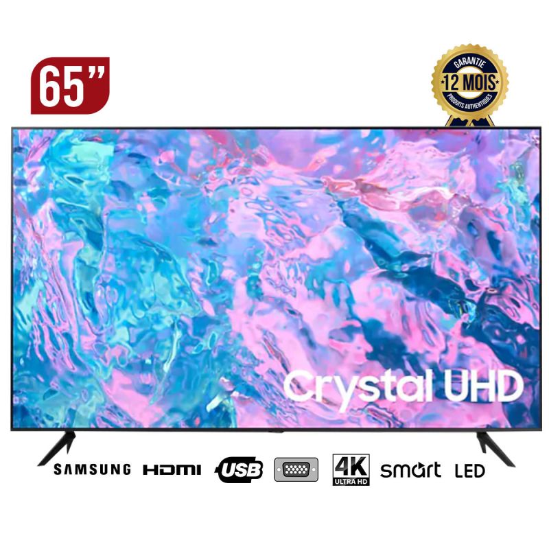TV Smart 65 pouces Samsung - Crystal - UHD - 4K (Prix en fcfa) | Glotelho Cameroun
