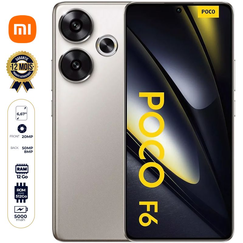 Xiaomi Poco F6 - 512 Go meilleur prix sur Glotelho Cameroun