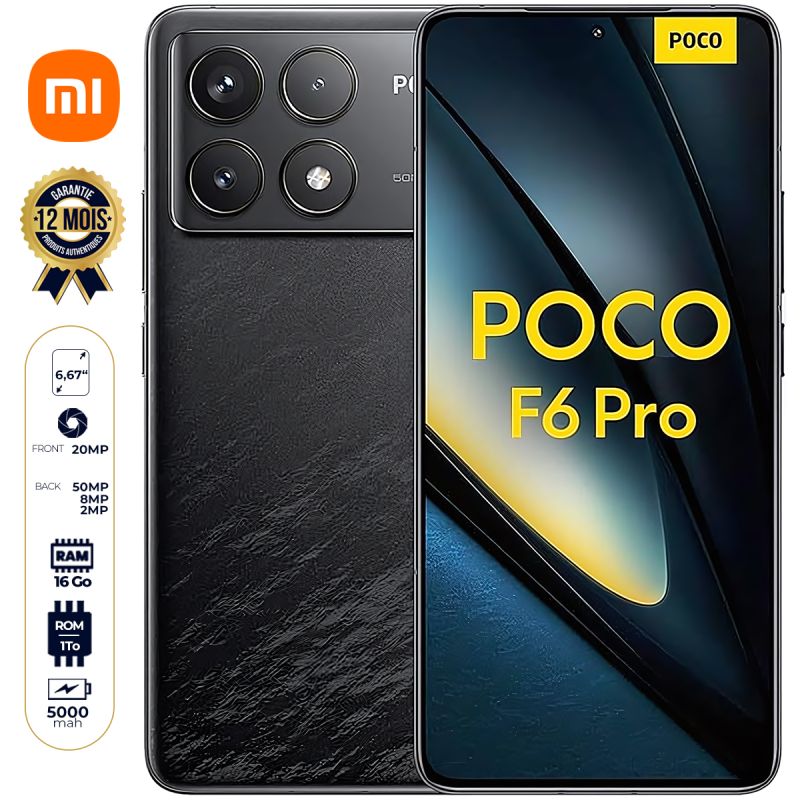 Xiaomi Poco F6 Pro en vente sur Glotelho Cameroun