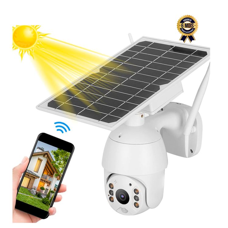 Caméra PTZ Wifi prix en fcfa - Alimentation solaire - Euronet - 3MP (1920 × 1080) | Glotelho Cameroun